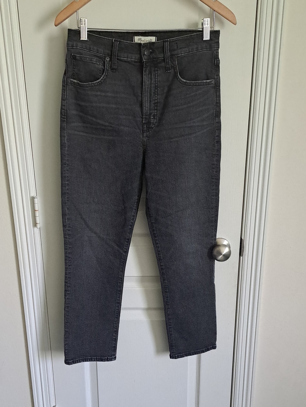 Madewell Perfect Vintage Crop Jeans Gray size 28